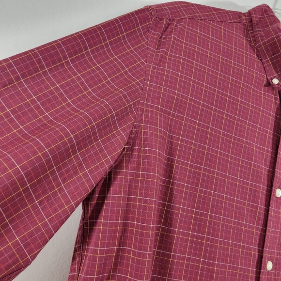 J. CREW Men's Secret Wash slim organic cotton plaid casual button down shirt - Picture 5 of 12